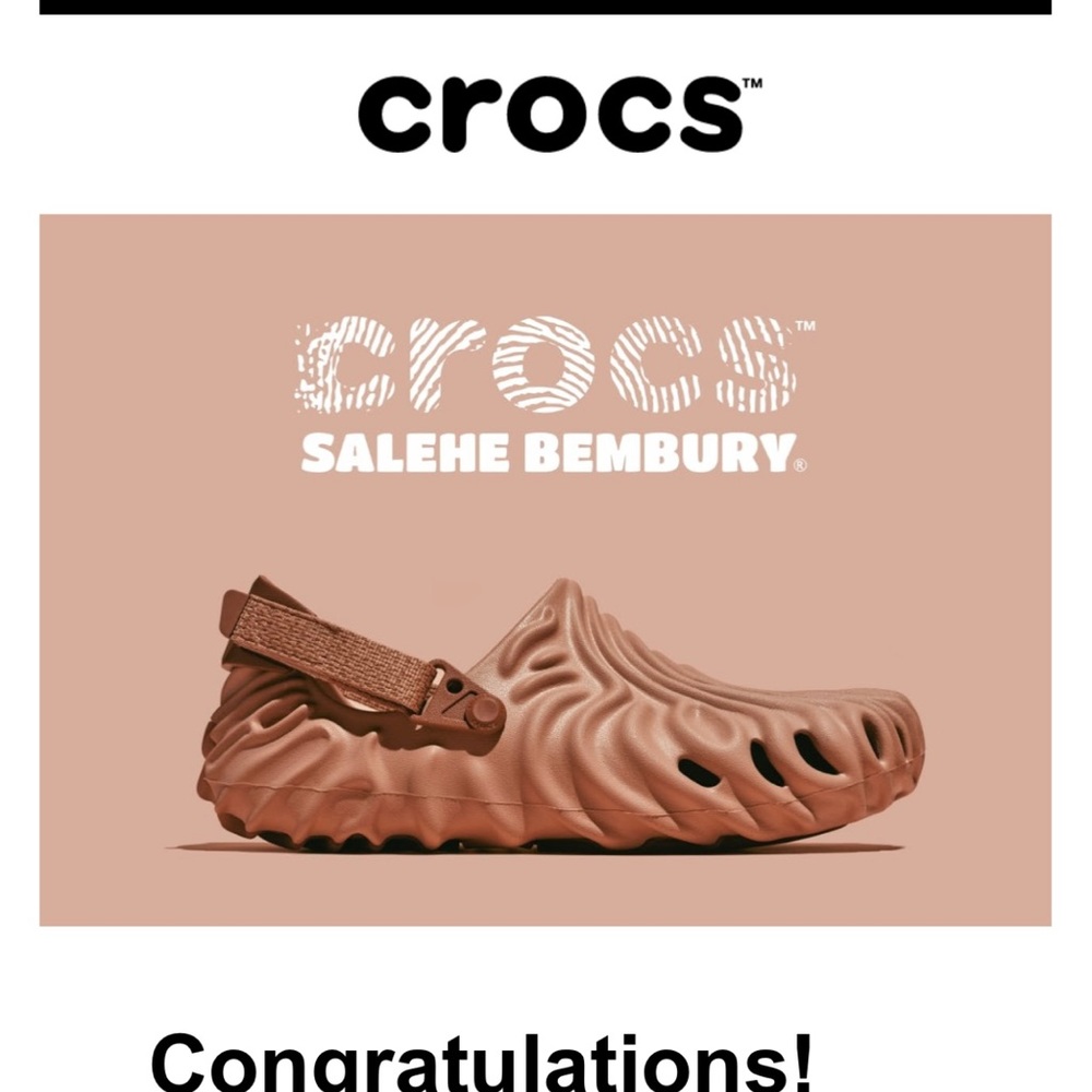 Crocs Pollex Clog by Salehe Bembury Kuwata Men's Size 5 / Women’s 7